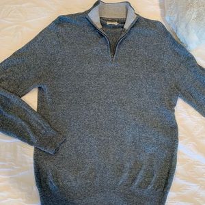 Men’s Faherty pullover quarter zip sweater. Large